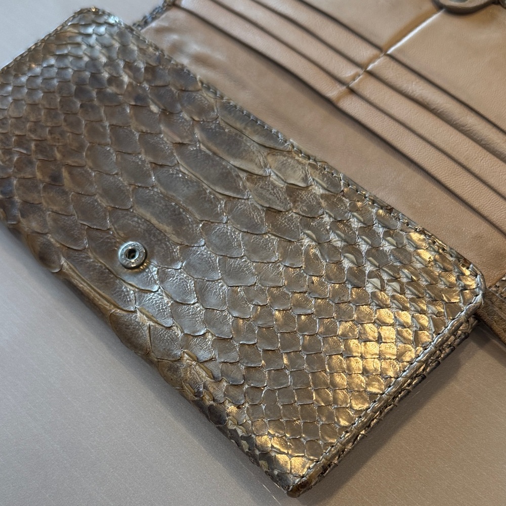 Chloe Gold Python Wallet - Picture 8 of 8
